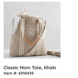DONATED - Beige Classic pottery barn kids baby diaper bag